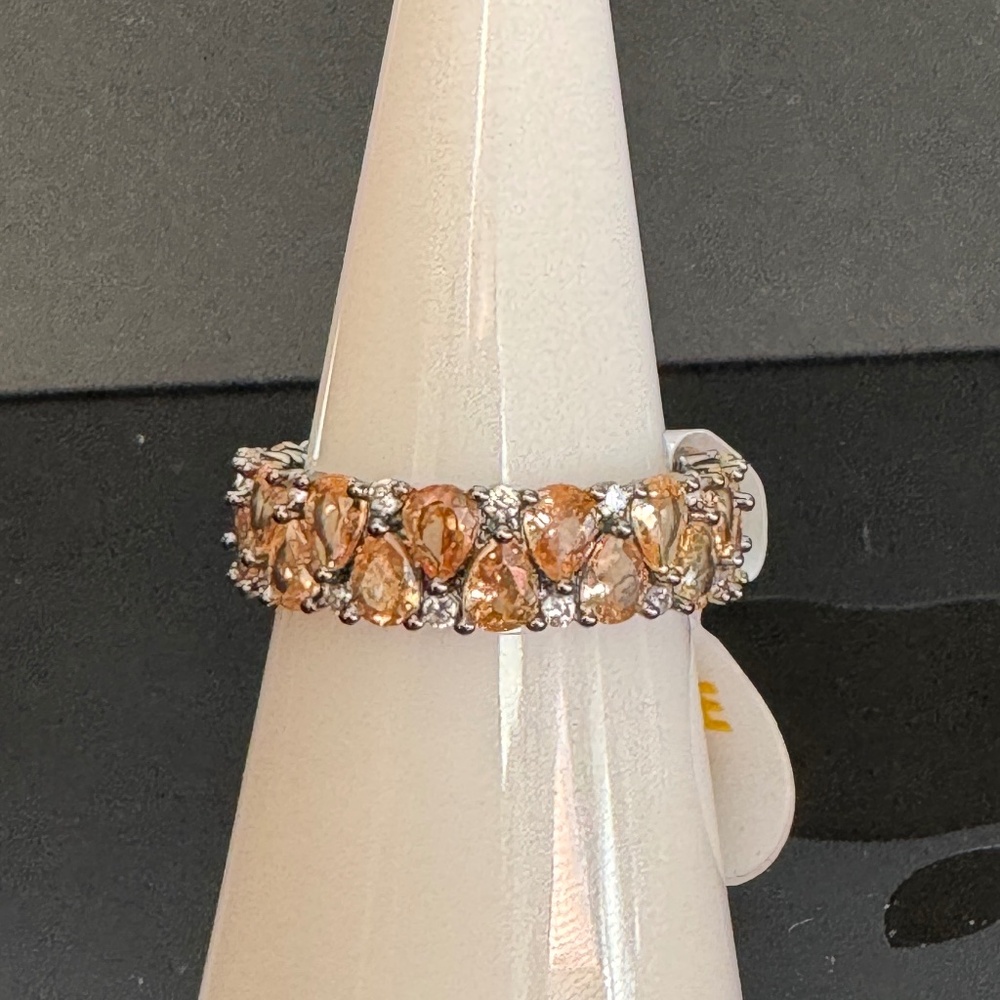 Bomb Party RBP8422 Trendy Moments Lab Created Amber Topaz Size 7